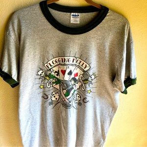 Vintage Flogging Molly Graphic Tshirt. Gildan 90's. Size Medium